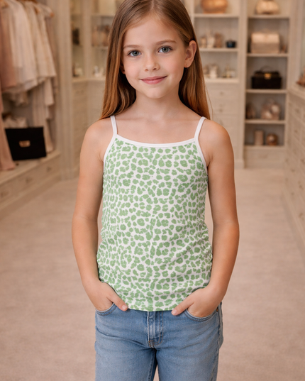 Girl's Printed Tank Top Pack Of 2