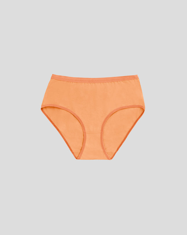 Dice Orange women's underwear on a gray background